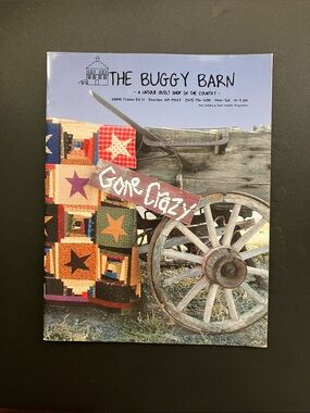 The Buggy Barn Gone Crazy 2002 Quilt Pattern Book Fabric Craft Instruction